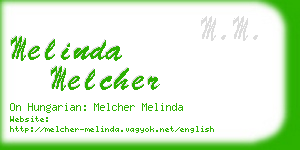 melinda melcher business card